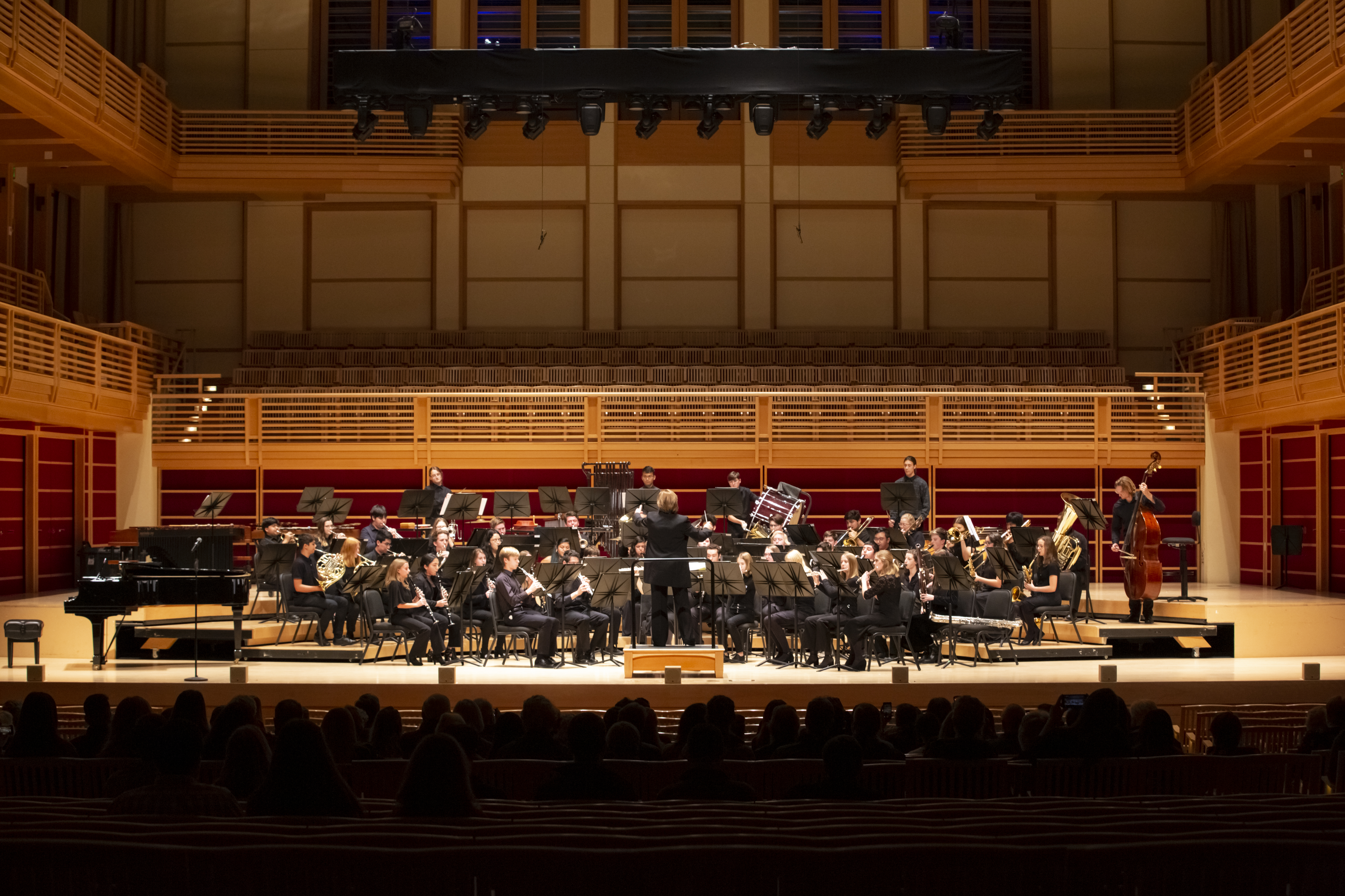 Noma Winds concert picture from back of the hall looking at the whole band